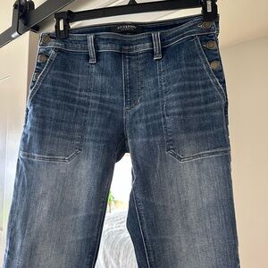 Liverpool side button utility jeans, size 2/26